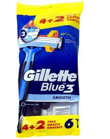 Gillette Blue3 Smooth 6 szt.
